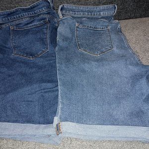 old navy bermuda shorts. 2 pairs size 16